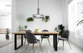 Pendant Nuvo 60-6435 Lansing - 3 Light - Pendant with White Fabric Shade and Opal Diffuser - Midnight Bronze Finish Nuvo
