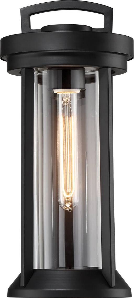Wall Lantern Nuvo 60-6502 Huron - 1 Light - Small Lantern - Aged Bronze Finish with Clear Glass Nuvo