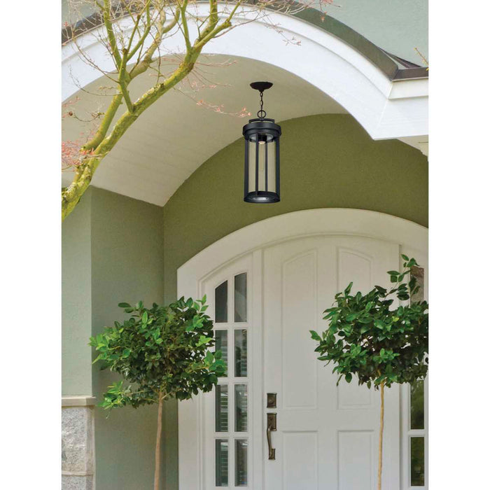Hanging Lantern Nuvo 60-6504 Huron - 1 Light - Hanging Lantern - Aged Bronze Finish with Clear Glass Nuvo