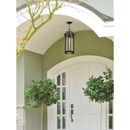 Hanging Lantern Nuvo 60-6504 Huron - 1 Light - Hanging Lantern - Aged Bronze Finish with Clear Glass Nuvo