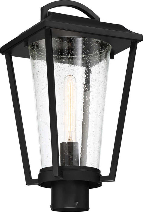 Post Lantern Nuvo 60-6513 Lakeview - 1 Light - Post Lantern - Aged Bronze Finish with Clear Seed Glass Nuvo