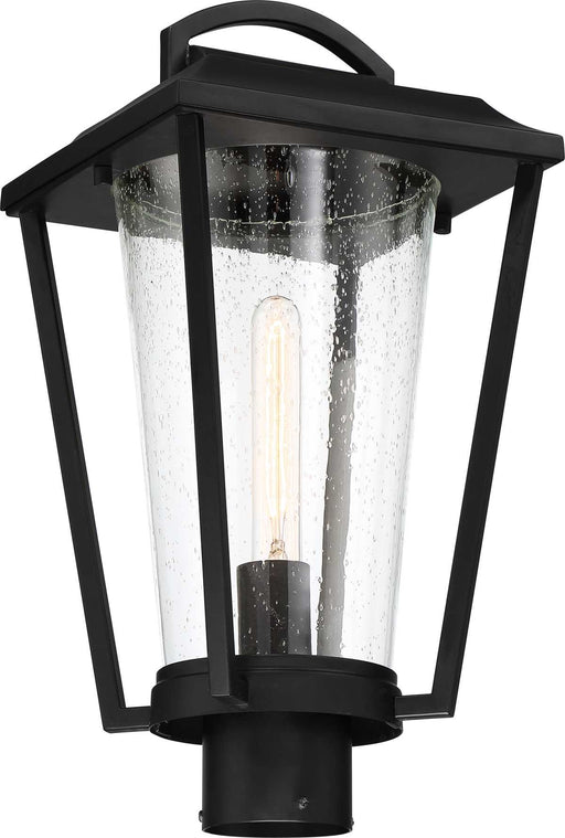 Post Lantern Nuvo 60-6513 Lakeview - 1 Light - Post Lantern - Aged Bronze Finish with Clear Seed Glass Nuvo