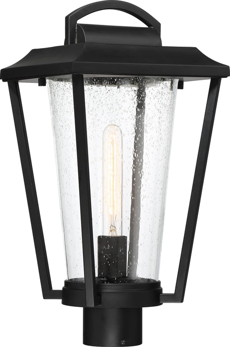 Post Lantern Nuvo 60-6513 Lakeview - 1 Light - Post Lantern - Aged Bronze Finish with Clear Seed Glass Nuvo