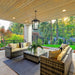 Hanging Lantern Nuvo 60-6514 Lakeview - 1 Light - Hanging Lantern - Aged Bronze Finish with Clear Seed Glass Nuvo