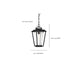 Hanging Lantern Nuvo 60-6514 Lakeview - 1 Light - Hanging Lantern - Aged Bronze Finish with Clear Seed Glass Nuvo
