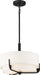 Pendant Nuvo 60-6543 Frankie - 3 Light - 15 in. - Pendant - Aged Bronze Finish with White Glass Nuvo