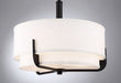Pendant Nuvo 60-6543 Frankie - 3 Light - 15 in. - Pendant - Aged Bronze Finish with White Glass Nuvo
