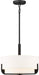 Pendant Nuvo 60-6543 Frankie - 3 Light - 15 in. - Pendant - Aged Bronze Finish with White Glass Nuvo