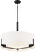 Pendant Nuvo 60-6544 Frankie - 4 Light - 24 in. - Pendant - Aged Bronze Finish with White Glass Nuvo