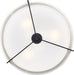 Semi Flush Nuvo 60-6545 Frankie - 3 Light - Semi-Flush - Aged Bronze Finish with White Glass Nuvo