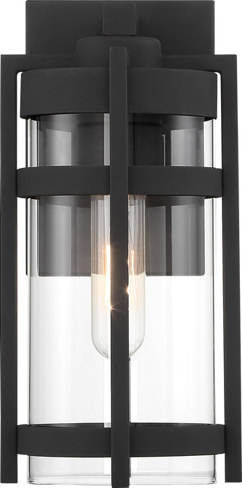 Wall Lantern Nuvo 60-6571 Tofino - 1 Light - Small Lantern - Textured Black Finish with Clear Glass Nuvo