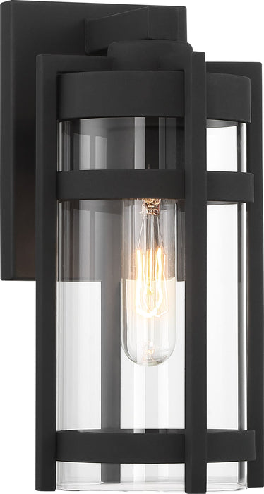 Wall Lantern Nuvo 60-6571 Tofino - 1 Light - Small Lantern - Textured Black Finish with Clear Glass Nuvo