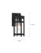 Wall Lantern Nuvo 60-6571 Tofino - 1 Light - Small Lantern - Textured Black Finish with Clear Glass Nuvo