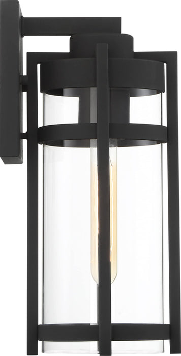 Wall Lantern Nuvo 60-6572 Tofino - 1 Light - Medium Lantern - Textured Black Finish with Clear Glass Nuvo