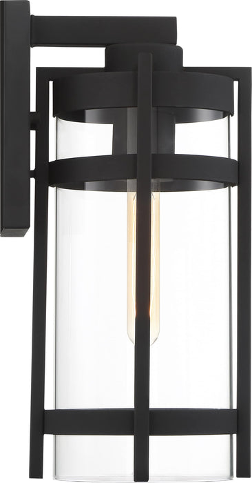 Wall Lantern Nuvo 60-6573 Tofino - 1 Light - Large Lantern - Textured Black Finish with Clear Glass Nuvo