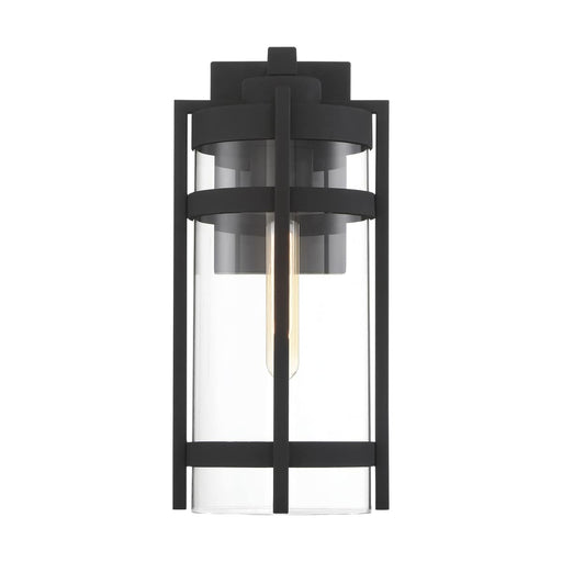 Wall Lantern Nuvo 60-6573 Tofino - 1 Light - Large Lantern - Textured Black Finish with Clear Glass Nuvo