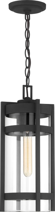 Hanging Lantern Nuvo 60-6574 Tofino - 1 Light - Hanging Lantern - Textured Black Finish with Clear Glass Nuvo