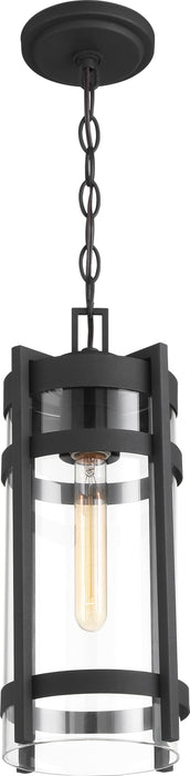 Hanging Lantern Nuvo 60-6574 Tofino - 1 Light - Hanging Lantern - Textured Black Finish with Clear Glass Nuvo