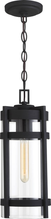 Hanging Lantern Nuvo 60-6574 Tofino - 1 Light - Hanging Lantern - Textured Black Finish with Clear Glass Nuvo
