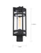 Post Lantern Nuvo 60-6575 Tofino - 1 Light - Post Lantern - Textured Black Finish with Clear Glass Nuvo