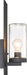 Sconce Nuvo 60-6578 Indie - 1 Light - Large Wall Sconce - Textured Black Finish with Clear Seeded Glass Nuvo