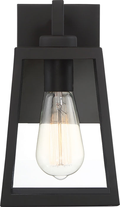 Wall Lantern Nuvo 60-6581 Halifax - 1 Light - Small Lantern - Matte Black Finish with Clear Glass Nuvo