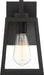 Wall Lantern Nuvo 60-6581 Halifax - 1 Light - Small Lantern - Matte Black Finish with Clear Glass Nuvo