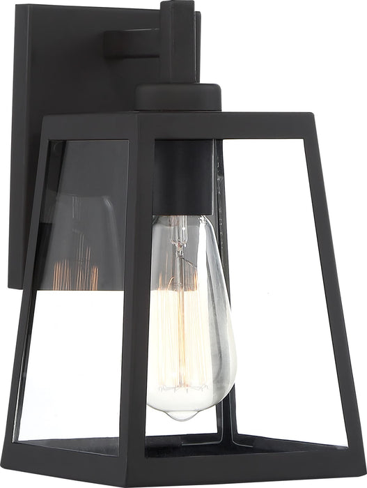 Wall Lantern Nuvo 60-6581 Halifax - 1 Light - Small Lantern - Matte Black Finish with Clear Glass Nuvo