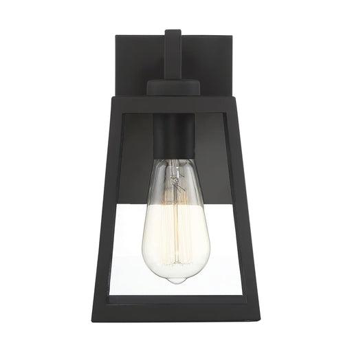 Wall Lantern Nuvo 60-6581 Halifax - 1 Light - Small Lantern - Matte Black Finish with Clear Glass Nuvo
