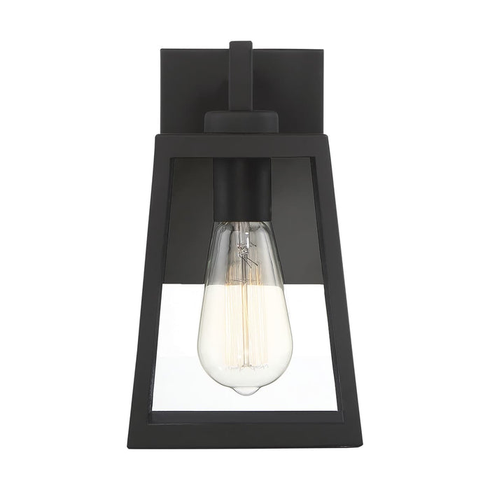 Wall Lantern Nuvo 60-6581 Halifax - 1 Light - Small Lantern - Matte Black Finish with Clear Glass Nuvo
