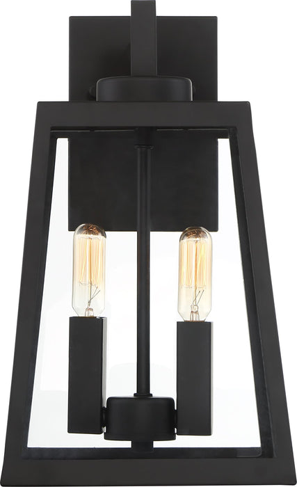 Wall Lantern Nuvo 60-6582 Halifax - 2 Light - Medium Lantern - Matte Black Finish with Clear Glass Nuvo