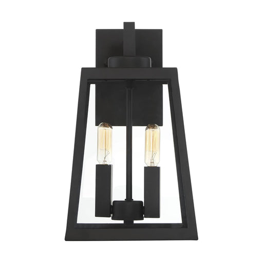 Wall Lantern Nuvo 60-6582 Halifax - 2 Light - Medium Lantern - Matte Black Finish with Clear Glass Nuvo