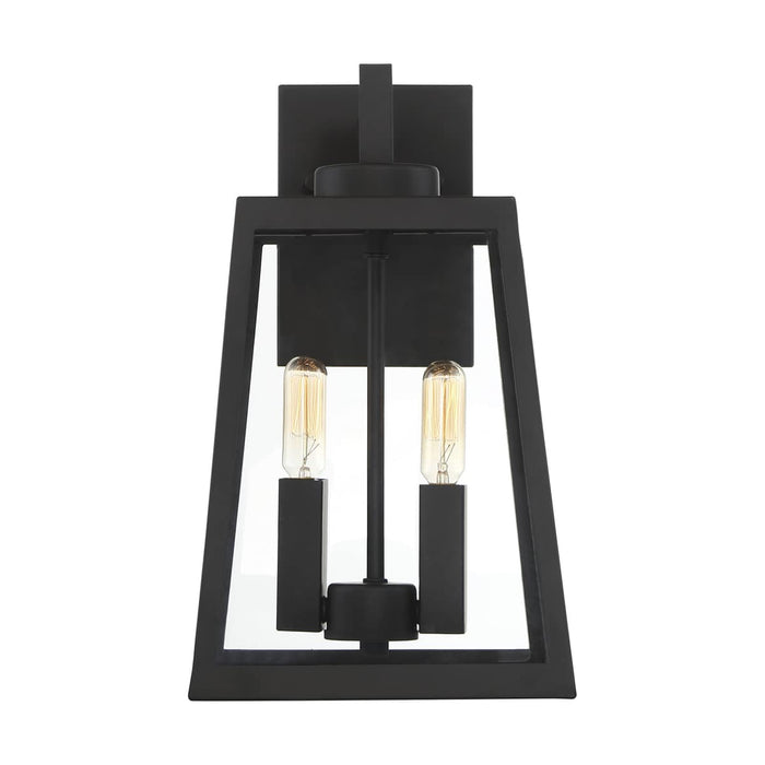Wall Lantern Nuvo 60-6582 Halifax - 2 Light - Medium Lantern - Matte Black Finish with Clear Glass Nuvo