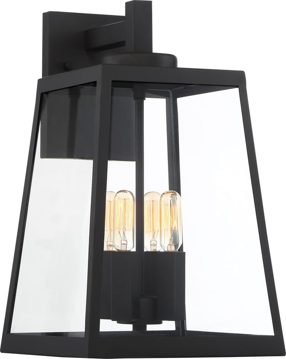 Wall Lantern Nuvo 60-6583 Halifax - 4 Light - Large Lantern - Matte Black Finish with Clear Glass Nuvo
