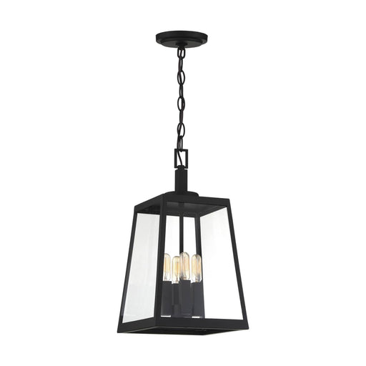 Hanging Lantern Nuvo 60-6584 Halifax - 4 Light - Hanging Lantern - Matte Black Finish with Clear Glass Nuvo