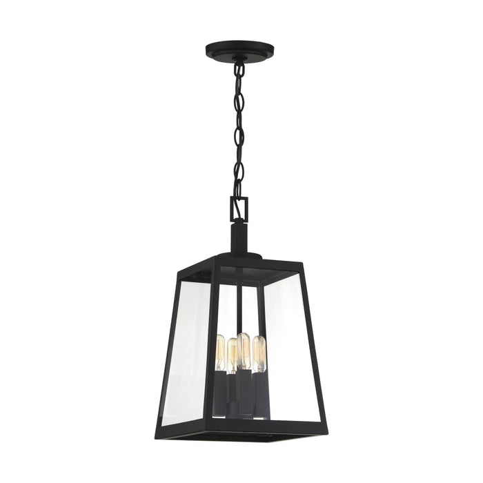 Hanging Lantern Nuvo 60-6584 Halifax - 4 Light - Hanging Lantern - Matte Black Finish with Clear Glass Nuvo