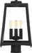 Post Lantern Nuvo 60-6585 Halifax - 4 Light - Post Lantern - Matte Black Finish with Clear Glass Nuvo