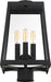 Post Lantern Nuvo 60-6585 Halifax - 4 Light - Post Lantern - Matte Black Finish with Clear Glass Nuvo