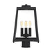 Post Lantern Nuvo 60-6585 Halifax - 4 Light - Post Lantern - Matte Black Finish with Clear Glass Nuvo