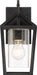 Wall Lantern Nuvo 60-6591 Hopewell - 1 Light - Small Lantern - Matte Black Finish with Clear Seeded Glass Nuvo