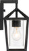 Wall Lantern Nuvo 60-6591 Hopewell - 1 Light - Small Lantern - Matte Black Finish with Clear Seeded Glass Nuvo