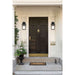 Wall Lantern Nuvo 60-6591 Hopewell - 1 Light - Small Lantern - Matte Black Finish with Clear Seeded Glass Nuvo