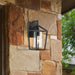 Wall Lantern Nuvo 60-6591 Hopewell - 1 Light - Small Lantern - Matte Black Finish with Clear Seeded Glass Nuvo
