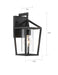Wall Lantern Nuvo 60-6591 Hopewell - 1 Light - Small Lantern - Matte Black Finish with Clear Seeded Glass Nuvo