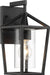 Wall Lantern Nuvo 60-6591 Hopewell - 1 Light - Small Lantern - Matte Black Finish with Clear Seeded Glass Nuvo