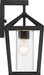 Wall Lantern Nuvo 60-6592 Hopewell - 1 Light - Medium Lantern - Matte Black Finish with Clear Seeded Glass Nuvo