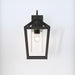 Wall Lantern Nuvo 60-6593 Hopewell - 1 Light - Large Lantern - Matte Black Finish with Clear Seeded Glass Nuvo