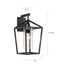 Wall Lantern Nuvo 60-6593 Hopewell - 1 Light - Large Lantern - Matte Black Finish with Clear Seeded Glass Nuvo