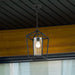 Hanging Lantern Nuvo 60-6594 Hopewell - 1 Light - Hanging Lantern - Matte Black Finish with Clear Seeded Glass Nuvo
