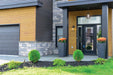 Hanging Lantern Nuvo 60-6594 Hopewell - 1 Light - Hanging Lantern - Matte Black Finish with Clear Seeded Glass Nuvo